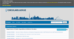 Desktop Screenshot of circulars.gov.ie